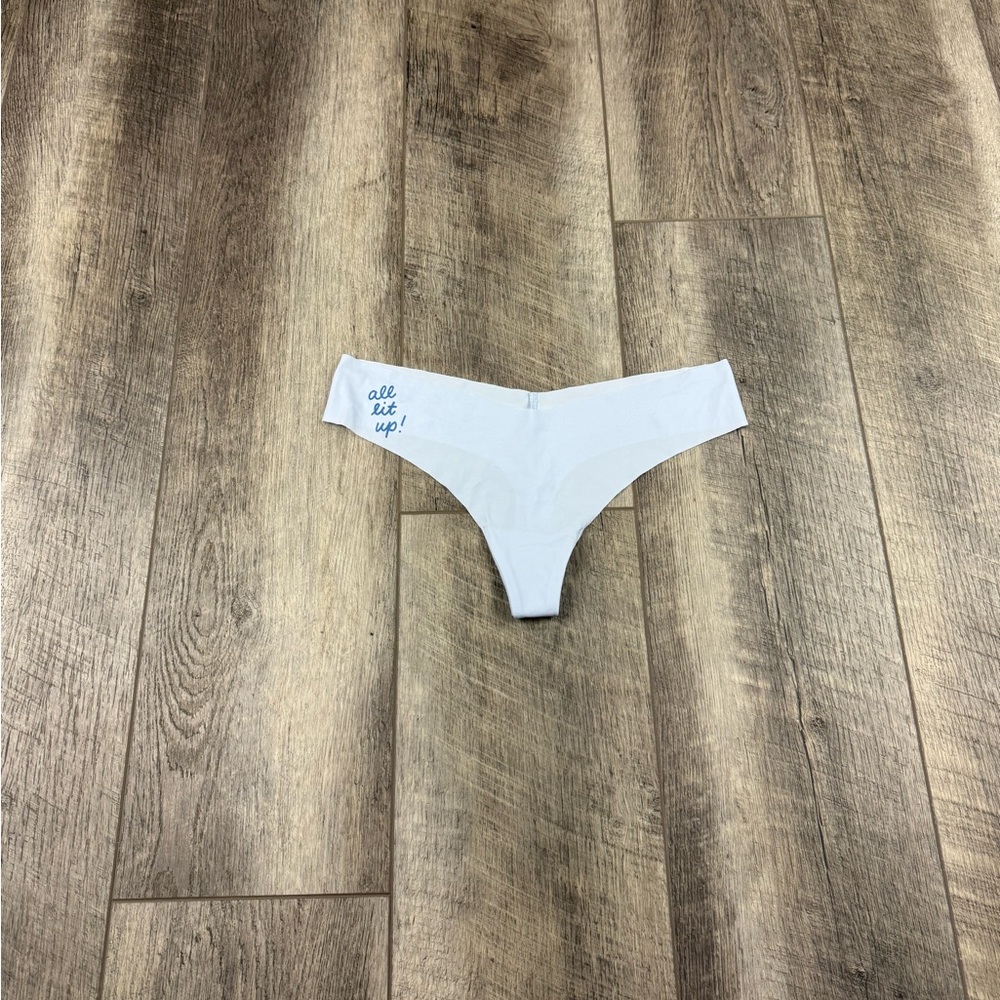 Aerie Light Blue All Lit Up Thong